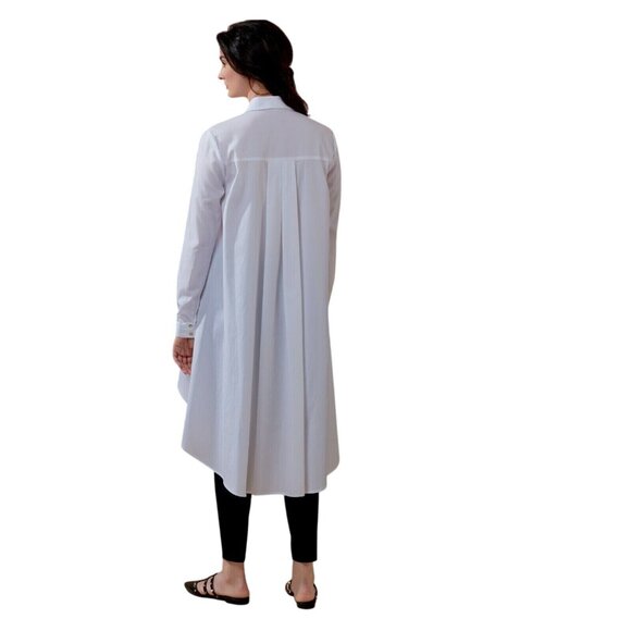 Vogue V1744 Misses L, XL Long Button Front Tunic Tops UNCUT Sewing Pattern - Picture 4 of 6